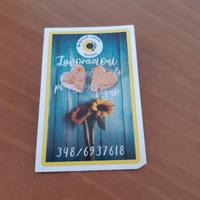 Orecchini a forma di cuore hand made Nuovi