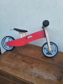 MINIBIKE Triciclo/biciclettina in legno  per bimbi