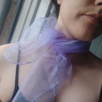 Foulard sciarpa fazzoletto lilla viola donna