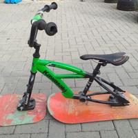 Bike sledge slittino fai da te 
