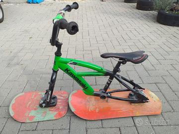 Bike sledge slittino fai da te 