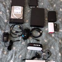 n°3 hard disk+n°3 power bank+radio coca cola