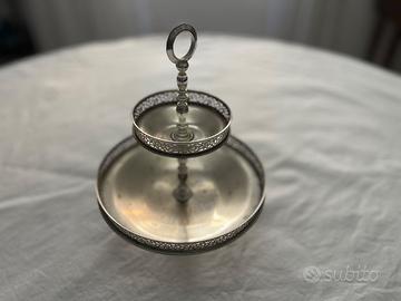 alzata argentata vintage