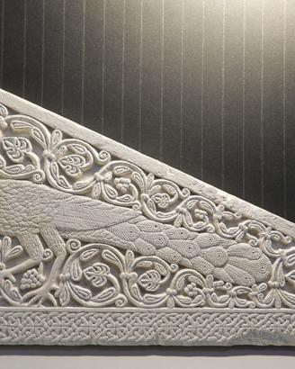 Riproduzione pavone Longobardo (museo di S.Giulia)