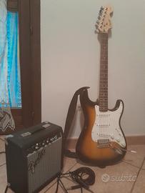 Chitarra elettrica Fender Squier + Amplificatore