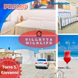 Sul lungomare Torre San Giovanni Villetta 7 POSTI