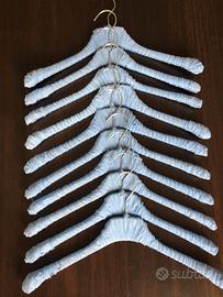 Grucce Rivestite in tessuto CELESTE 50 pezzi