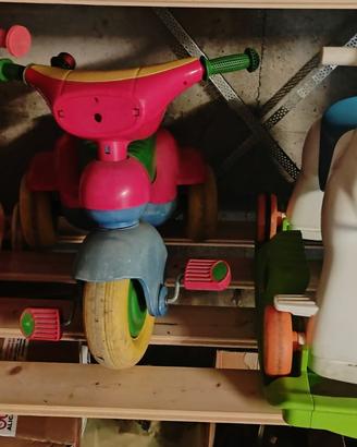 set cavallo a dondolo Chicco triciclo monopattino