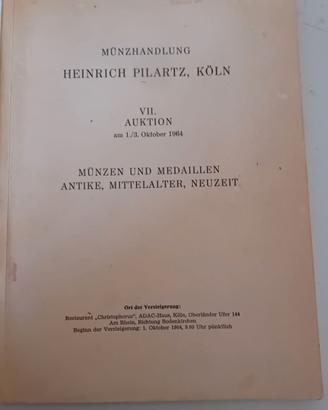Catalogo asta monete tedesca 1964