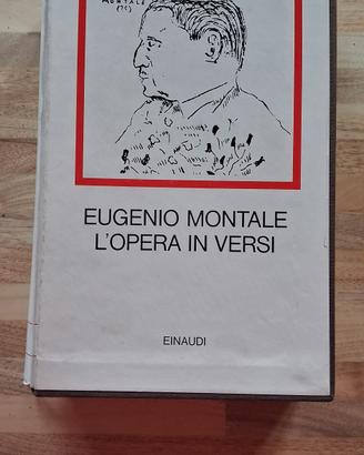 libro L'OPERA IN VERSI di MONTALE