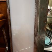 Lampada industrial anni 80 in ferro e vetro