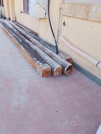 travi in castagno 30x30x lunghi 6 mt stagionati