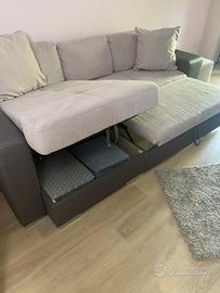 Divano in nabuk contenitore