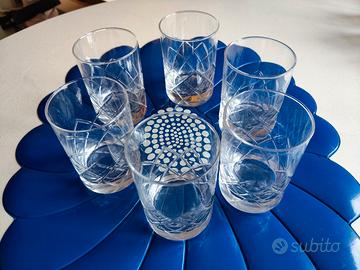 Set bicchieri in cristallo vintage 
