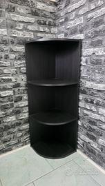 Scaffale ad angolo nero in legno ikea