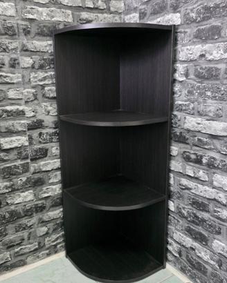 Scaffale ad angolo nero in legno ikea