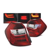 FANALI BMW E87 E81 04-07 A LED BAR ROSSI