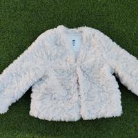 Pellicciotto bianco H&M, taglia 2-4 anni
