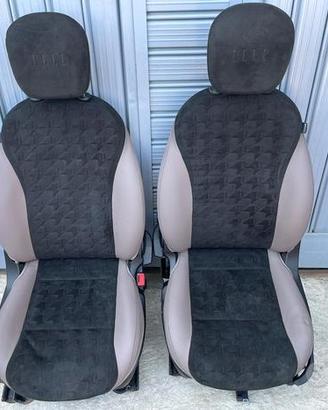 Tappezzeria in pelle e tessuto per lancia y