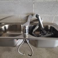 lavello in acciaio inox Franke doppia vasca 