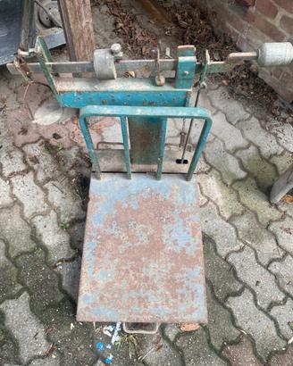 Vecchia Bilancia Bascuglia Industriale d'Epoca -