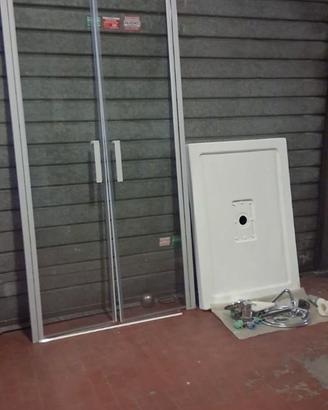 Piatto doccia resina porta doccia kit rubinetteria