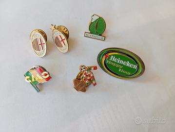 Lotto 6 Spillette Vintage - Milan e Italia 90
