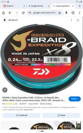 TRECCIATO L-BRAID DAIWA 8 CAPI 0.24 EXPEDITION