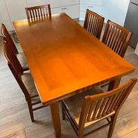 Tavolo in ciliegio allungabile + 6 sedie