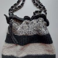 Borsa a tracolla donna in maglia