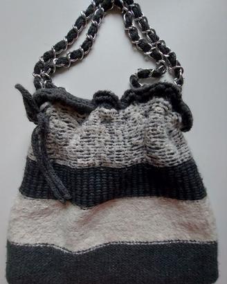 Borsa a tracolla donna in maglia