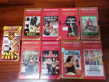 Lotto 9 vhs "I classici proibiti" dell'Espresso