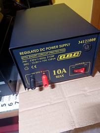 Alimentatore stabilizzato della GBC 13.8 volt 10A 
