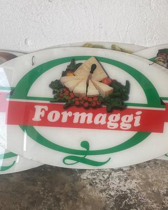 Cartelli espositori per alimentari in PLEXIGLASS