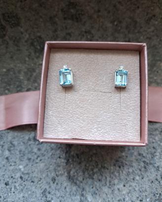 Orecchini - 3.50ct. Acquamarina