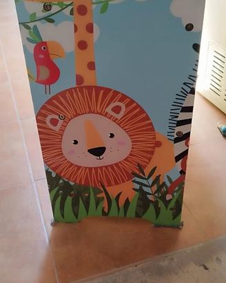 scaffale portaoggetti per bambini 
