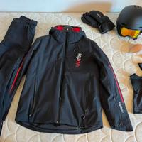 Completo da sci + casco e maschera