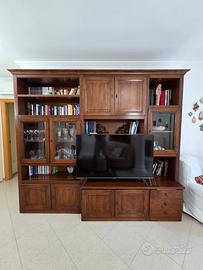 Parete attrezzata in Legno Noce