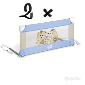 2 x sponde lettino bambini protezione caduta