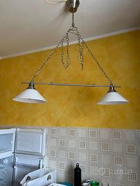 Lampadario in ferro battuto