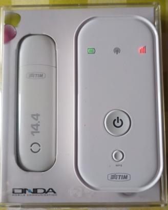  Wi-Fi saponetta Tim HSDPA ONDA+Chiavetta internet