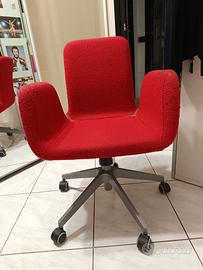 sedia ikea rossa