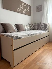 Letto con contenitore letto