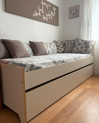 Letto con contenitore letto