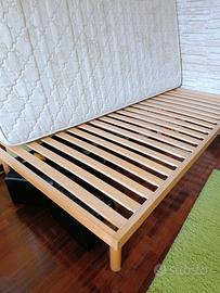 Letto piazza e mezza/ rete a doghe