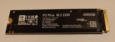 Crucial P3 Plus 4TB M.2 PCIe Gen4 NVMe 4800MB/s
