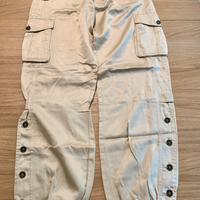 Pantalone lungo da donna misto seta e cotone