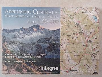 Escursioni cartine APPENNINO CENTRALE Abruzzo