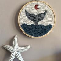 Quadro fatto a mano, tecnica punch needle