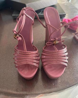 gucci 39 zeppa rosa 